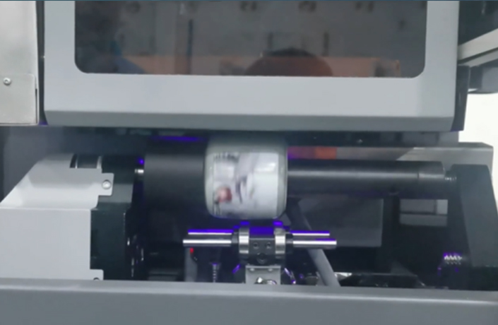 High speed cylindrical machine operation（Starts printing）